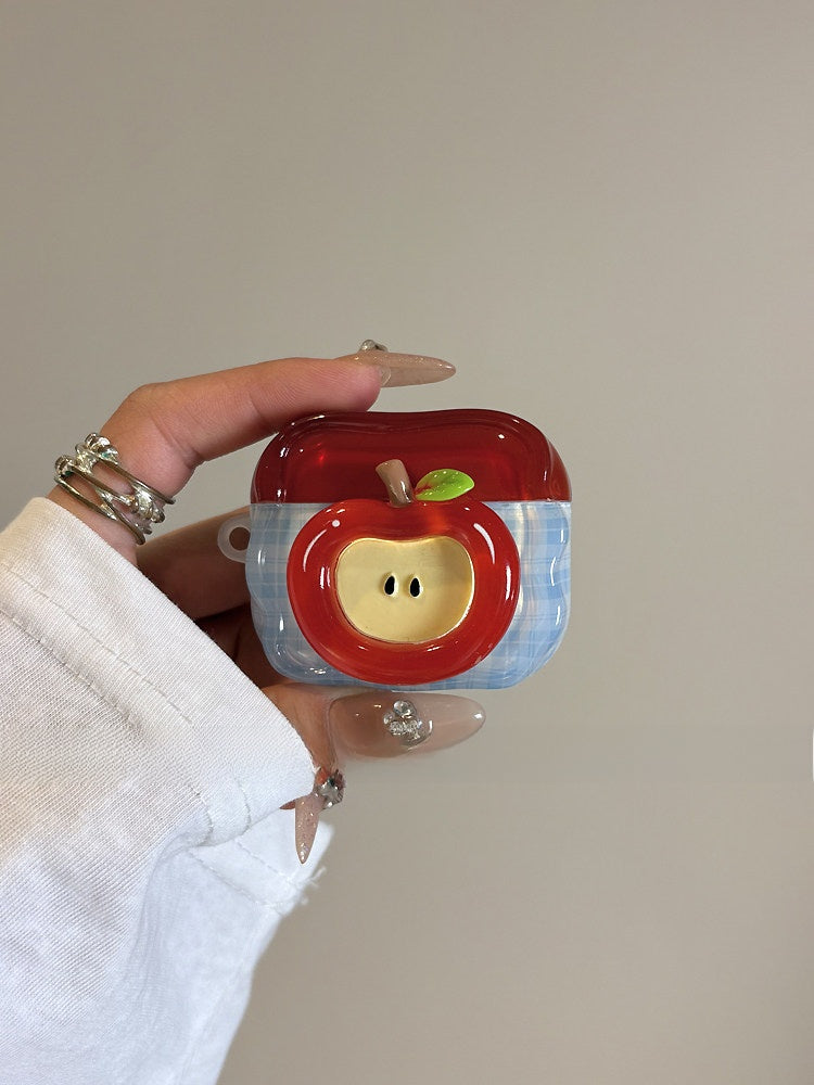 Red Apple Earphone Protective Case