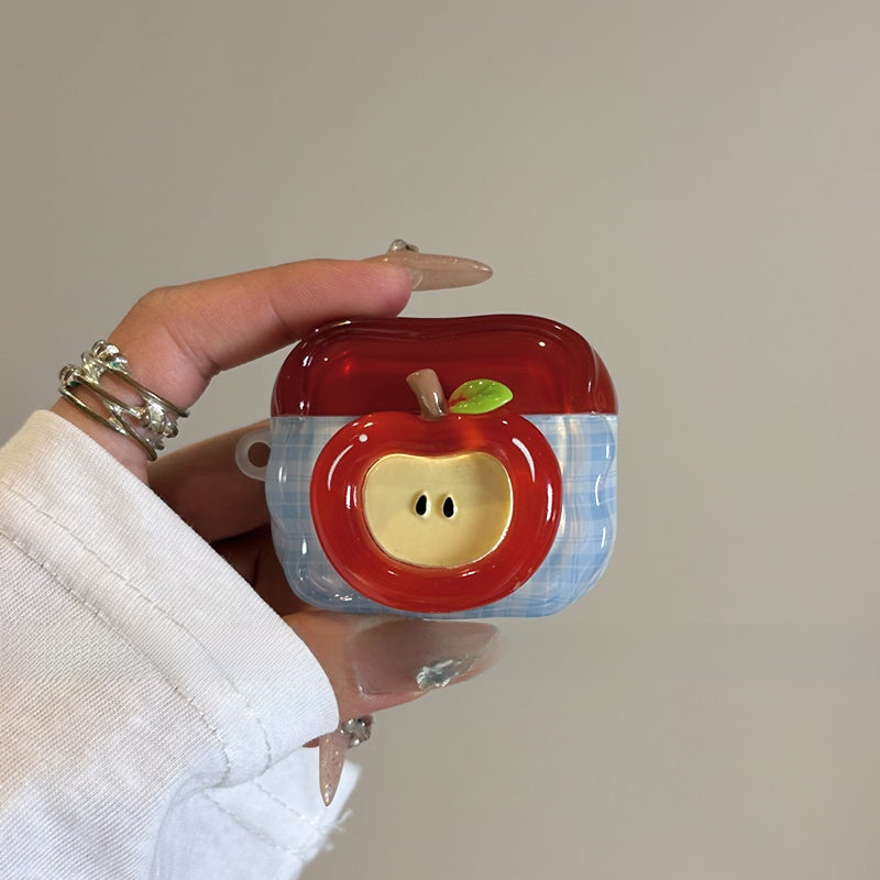 Red Apple Earphone Protective Case