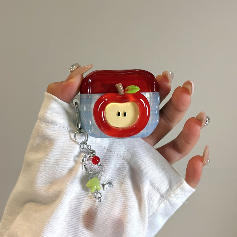 Red Apple Earphone Protective Case