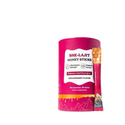 Red-capped honey jar
