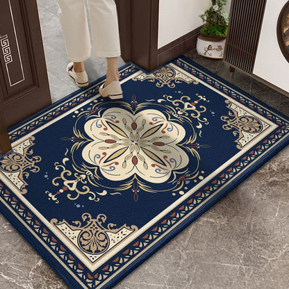 Red Chinese-style entrance door mat