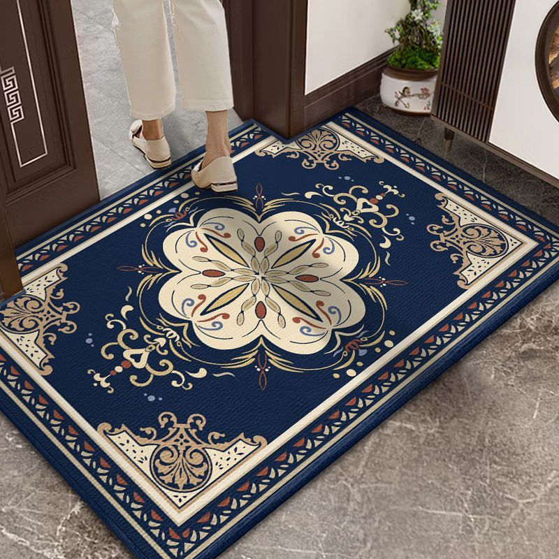 Red Chinese-style entrance door mat