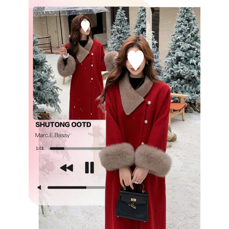 Red Christmas coat
