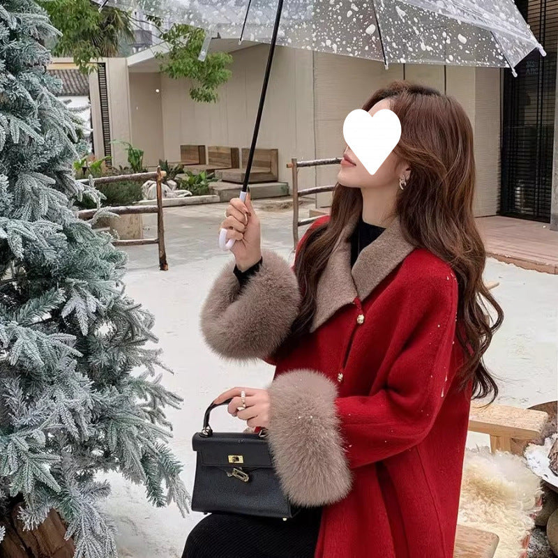 Red Christmas coat
