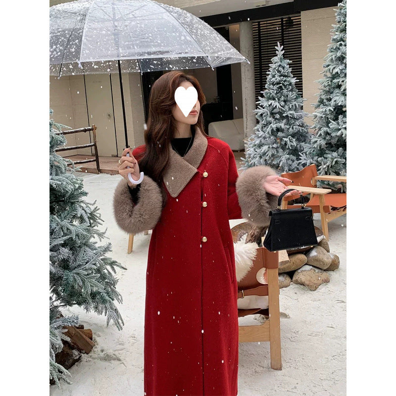 Red Christmas coat