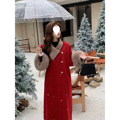 Red Christmas coat