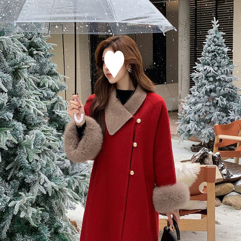 Red Christmas coat
