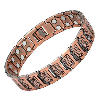 Red Copper Magnet Bracelet Men's Retro Full Magnet Detachable Couple Bracelet