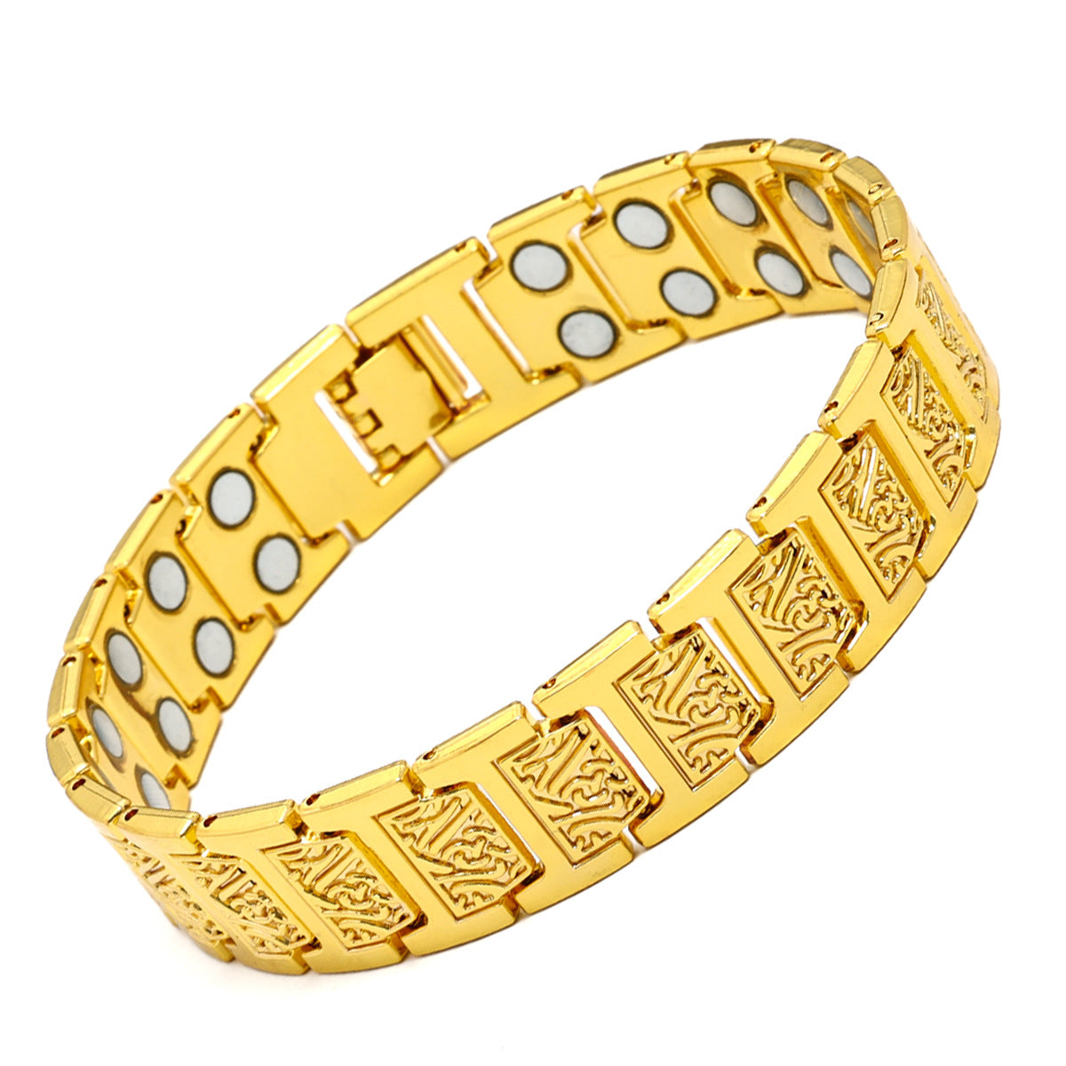 Red Copper Magnet Bracelet Men's Retro Full Magnet Detachable Couple Bracelet