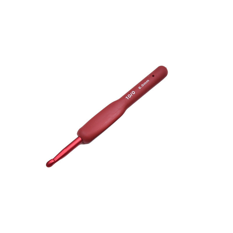 Red crochet DIY hand-weaving tool