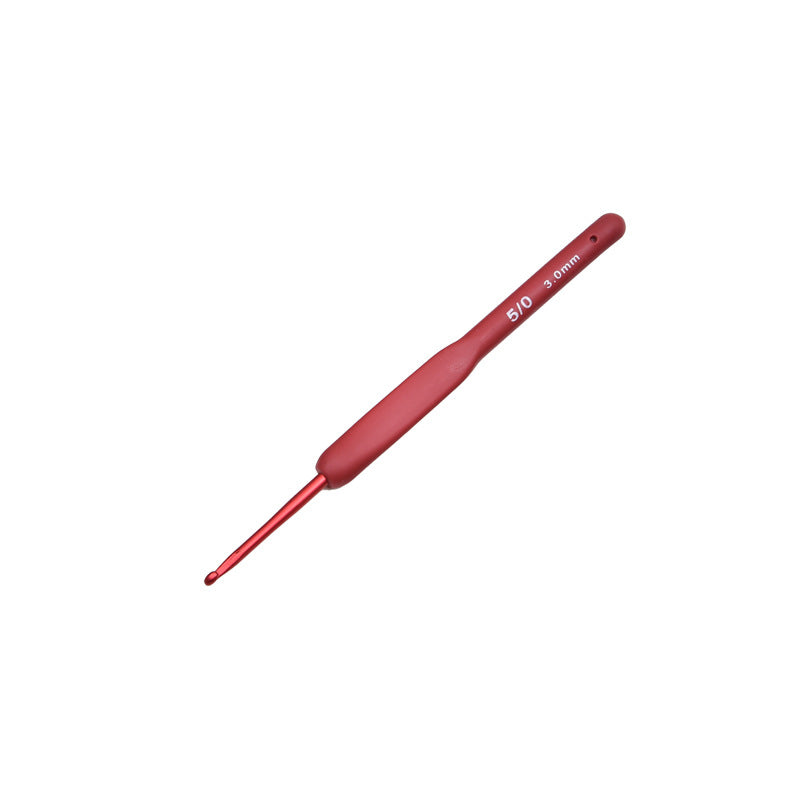 Red crochet DIY hand-weaving tool