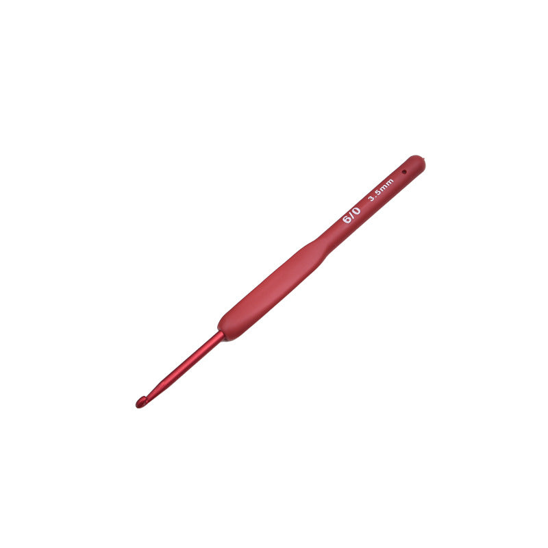 Red crochet DIY hand-weaving tool