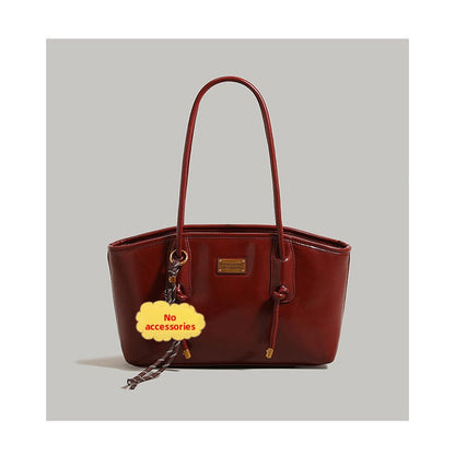 Red festive wedding bag for brides