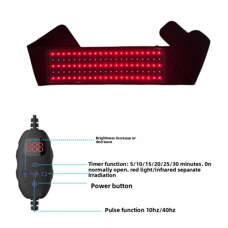 Red Infrared Light Therapy Belt for Back Pain Relief