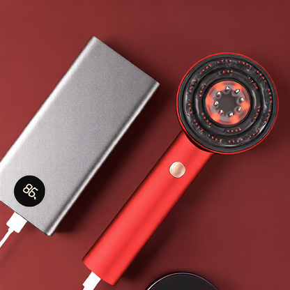 Red light conductive liquid massage comb