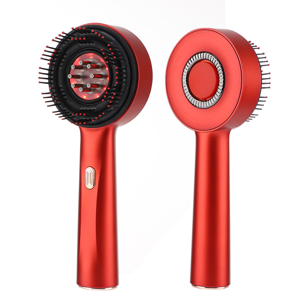 Red light guide liquid massage comb