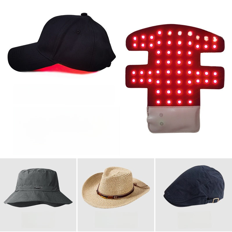 Red light hair growth cap