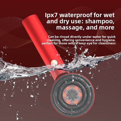Red light hair growth device scalp massage comb