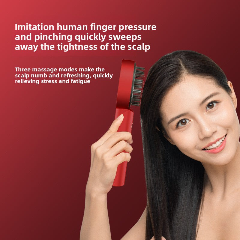 Red light hair growth device scalp massage comb