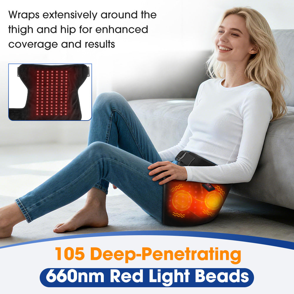 Red Light Heat Therapy Vibration Massage Device