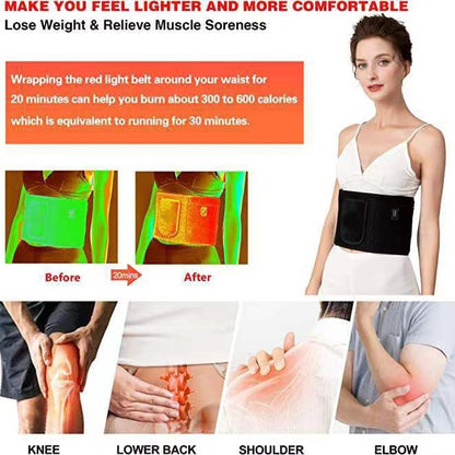 Red light physiotherapy belt