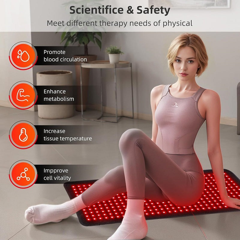 Red Light Therapy Heating Mat with Adjustable Temperature