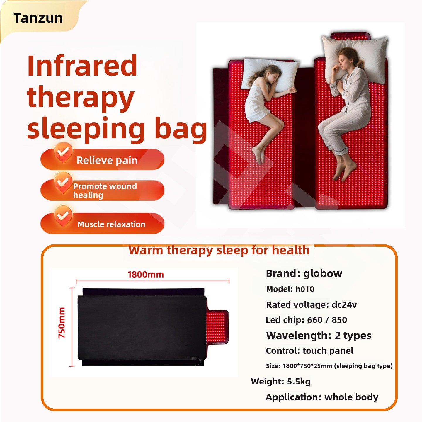 Red Light Therapy Infrared Heating Blanket