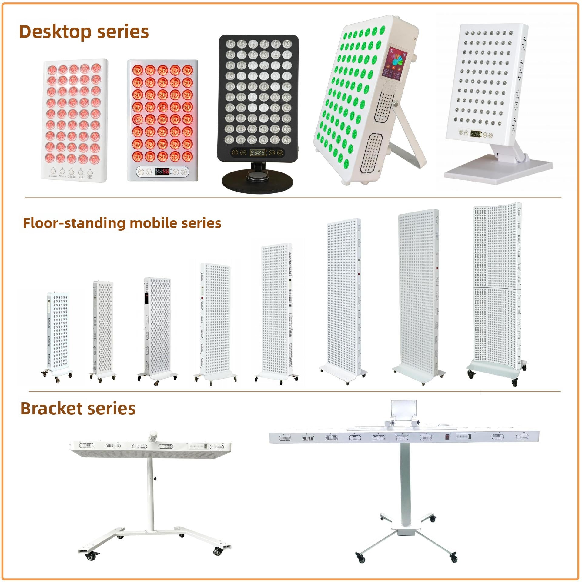 Red light therapy lamp