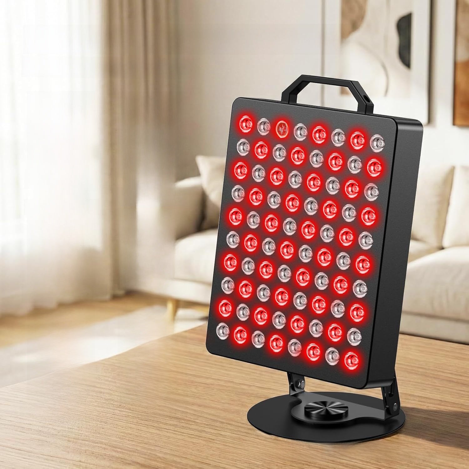 Red light therapy lamp