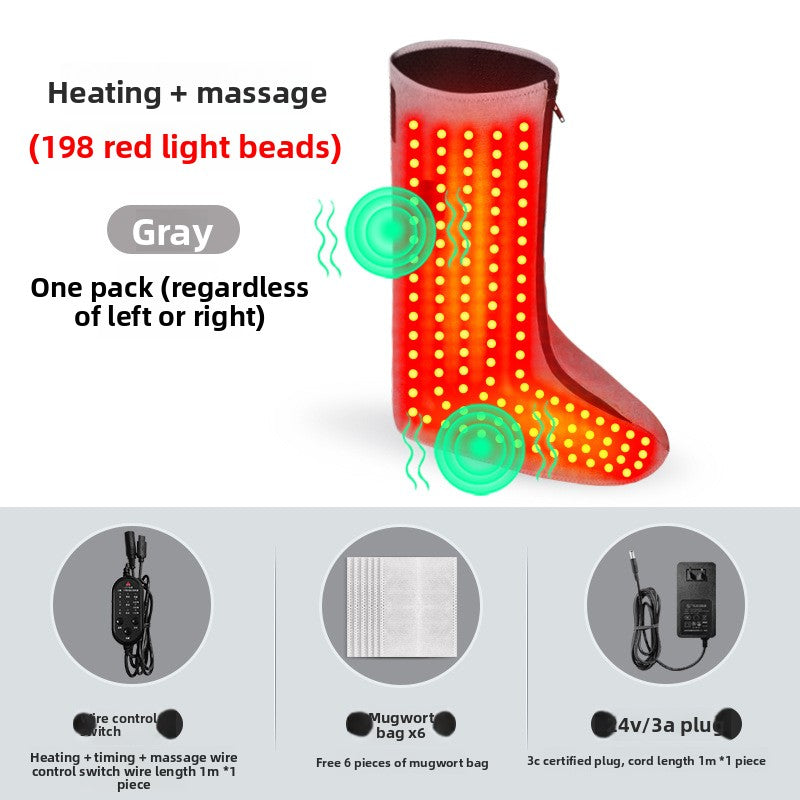 Red Light Therapy Leg Heat Compress with Temperature Control and Massage