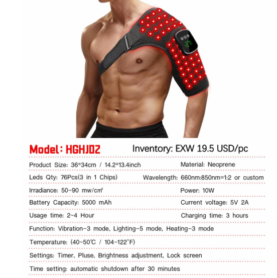 Red light therapy massager