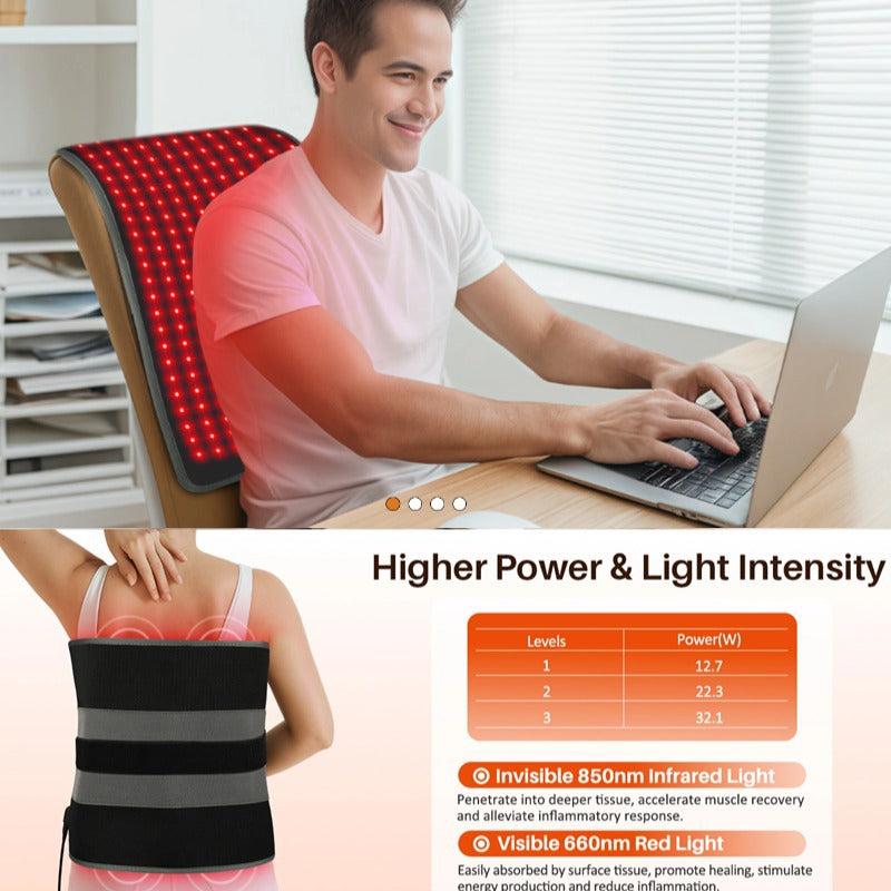 Red light therapy pad