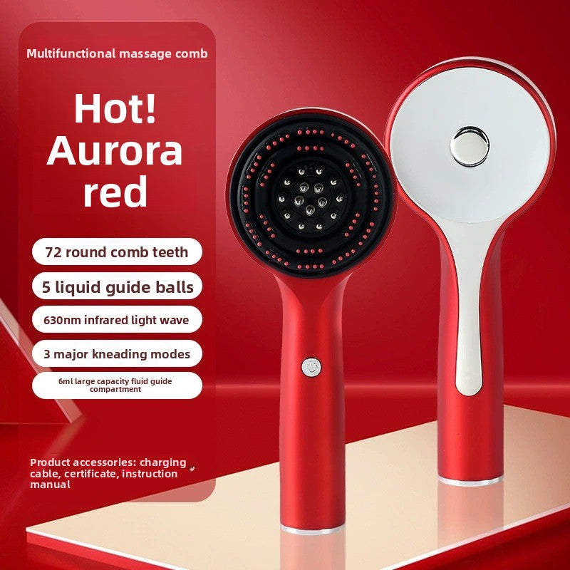 Red Light Therapy Scalp Massage Comb