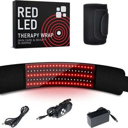Red Light Therapy Waist Belt with Heating and Vibration