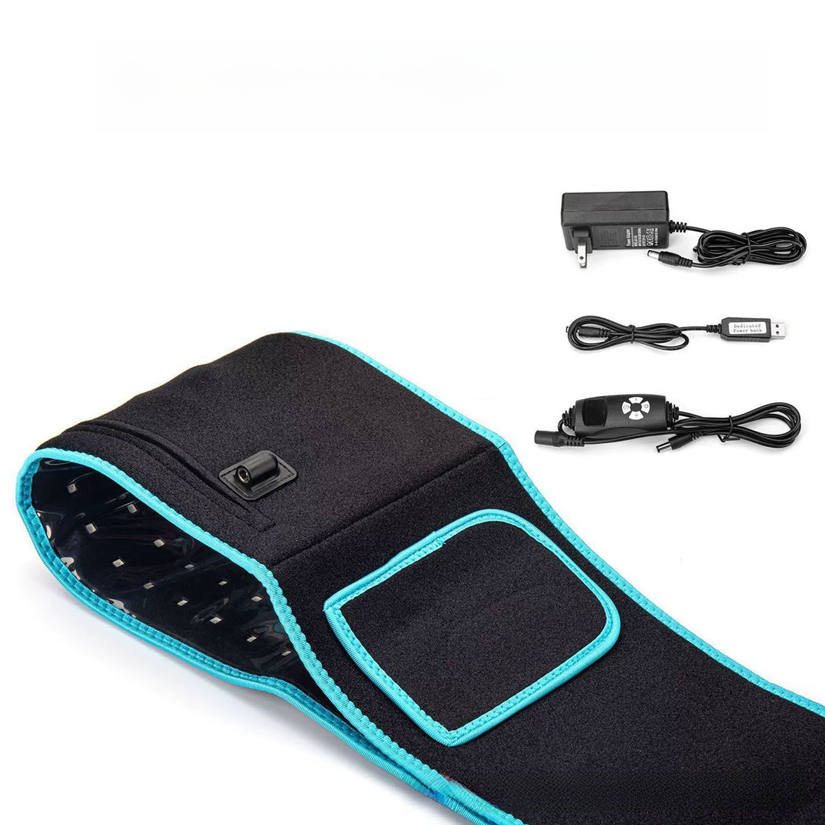 Red Light Therapy Waist Belt with Heating and Vibration
