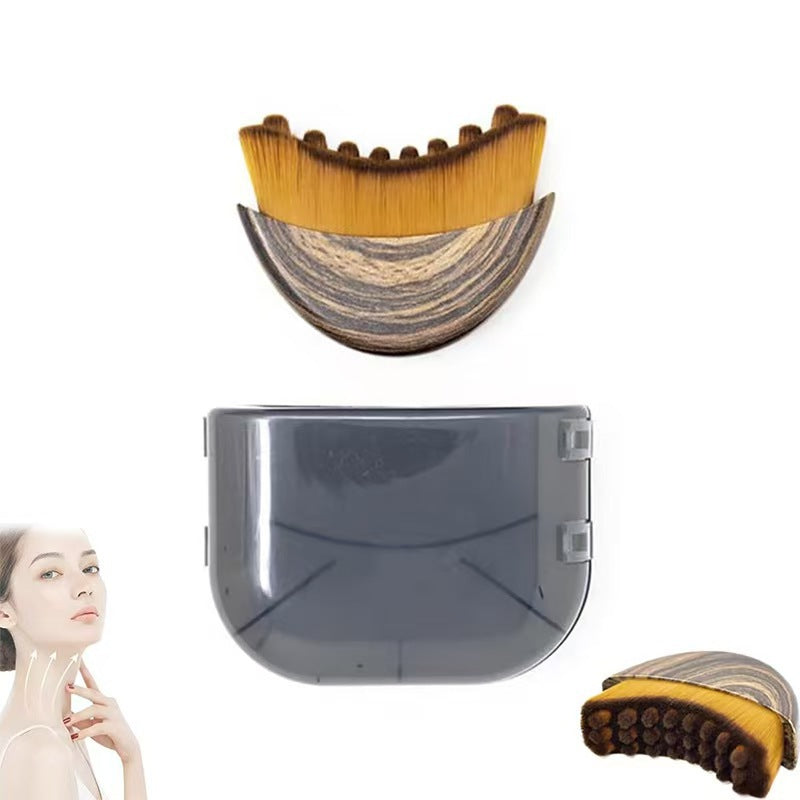 Red Peach Wood Facial Lymphatic Massage Brush