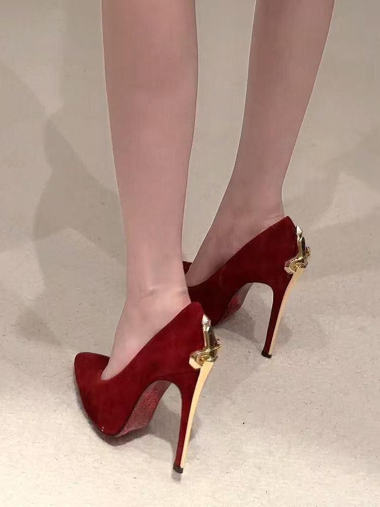 Red Sole Pointed Toe High Heels
