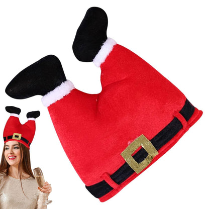 Red trouser-leg cap
