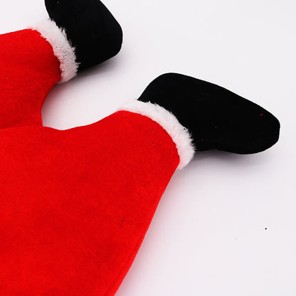 Red trouser-leg cap