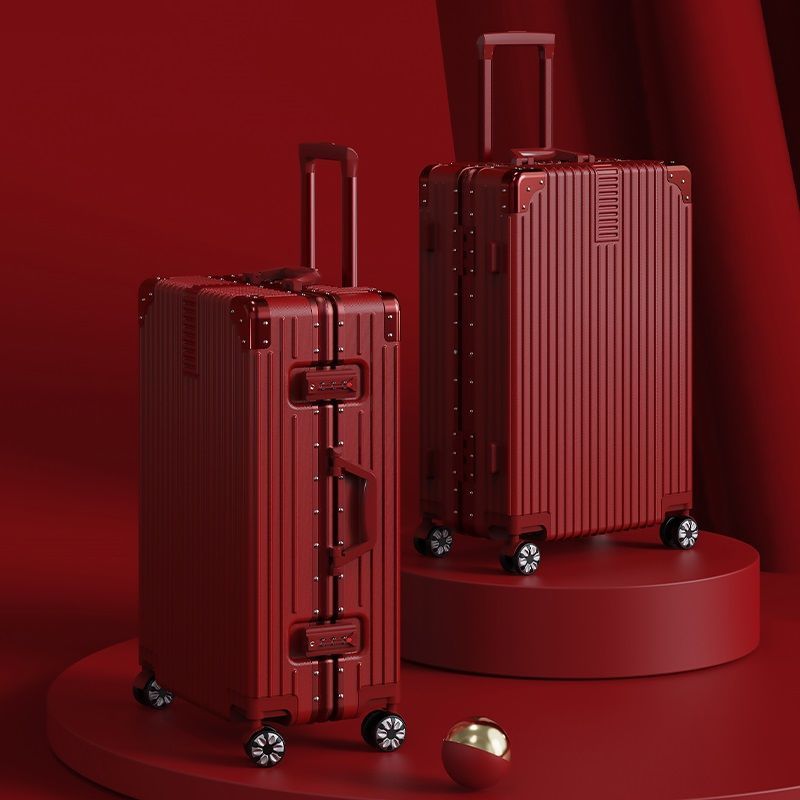 Red Wedding Suitcase with TSA Lock
