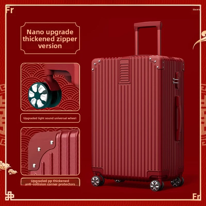 Red Wedding Suitcase with TSA Lock