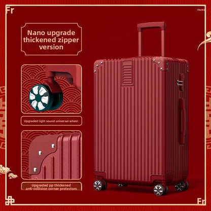 Red Wedding Suitcase with TSA Lock