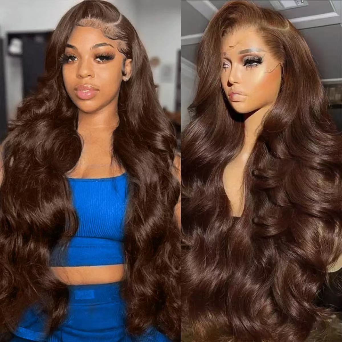 Red wine color wig