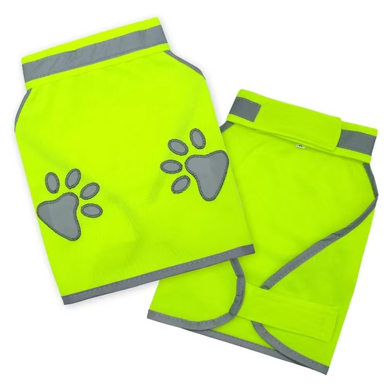 Reflective Dog Safety Vest with Embroidered Design