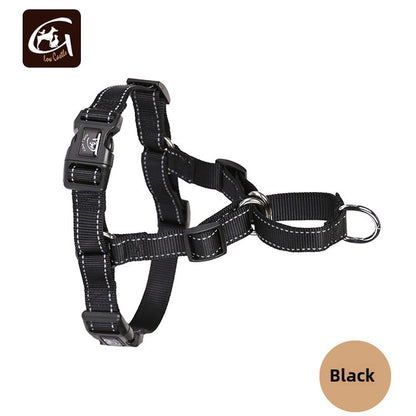 Reflective nylon anti-bullying chest strap for pets, pet chest and back harness