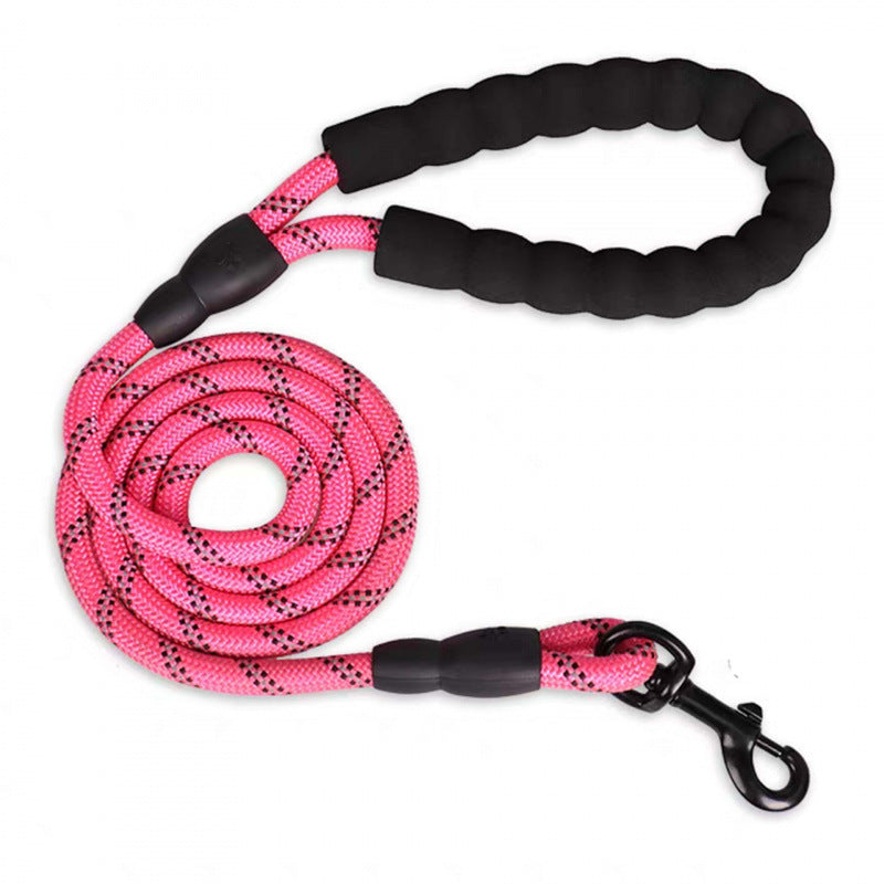 Reflective Nylon Dog Leash with Anti-Pull Design