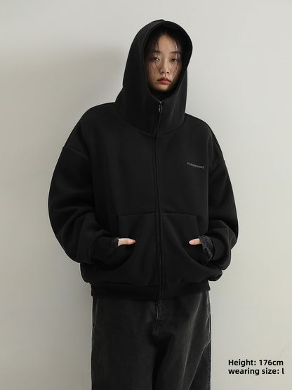 Reflective Print Hooded Sweatshirt