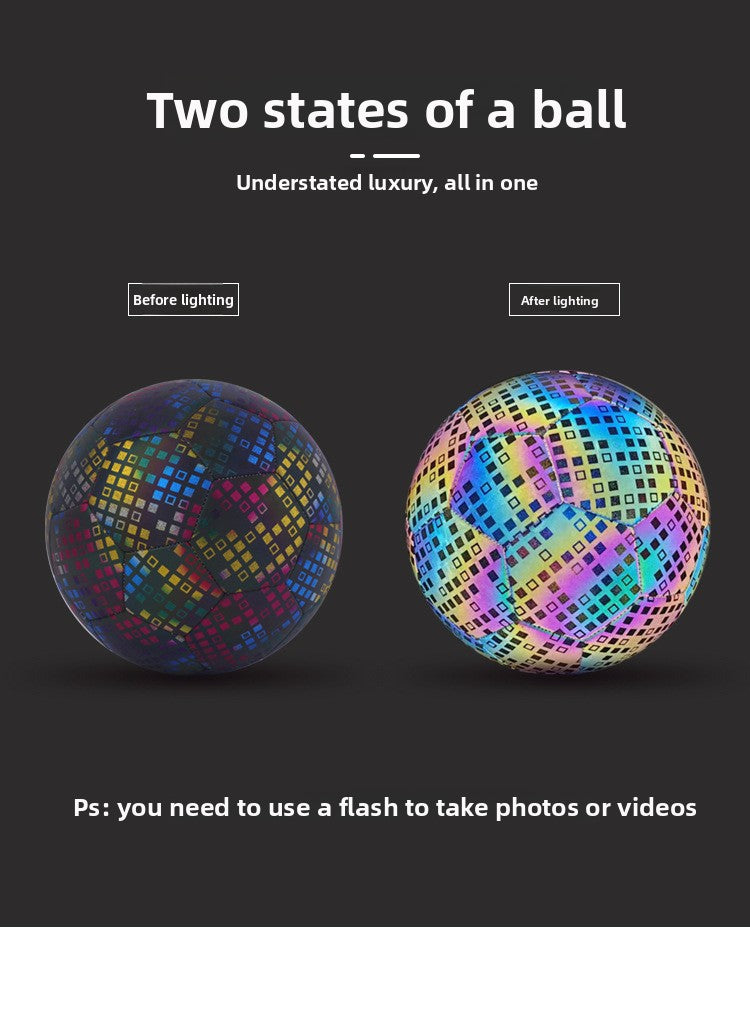 Reflective Soccer Ball No. 5 Fluorescent Soccer Ball