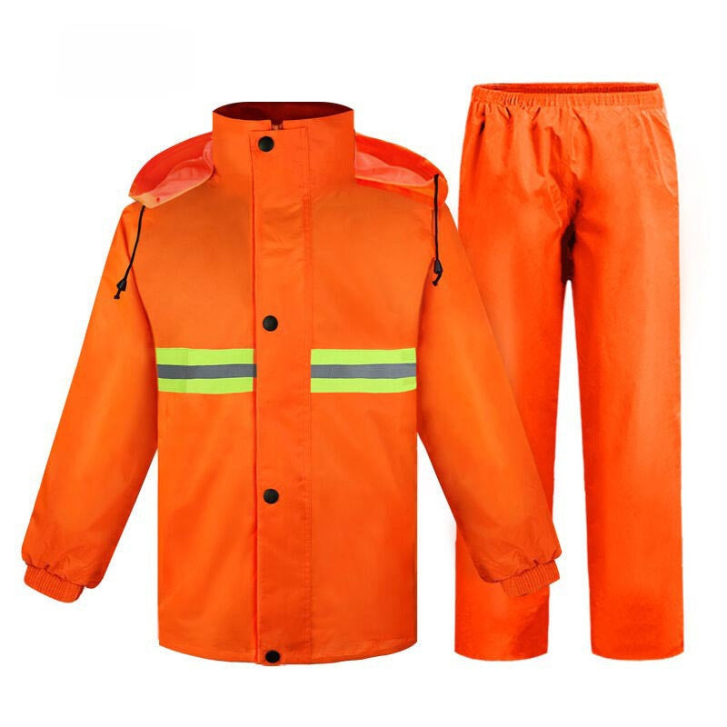 Reflective Waterproof Raincoat and Pants Set