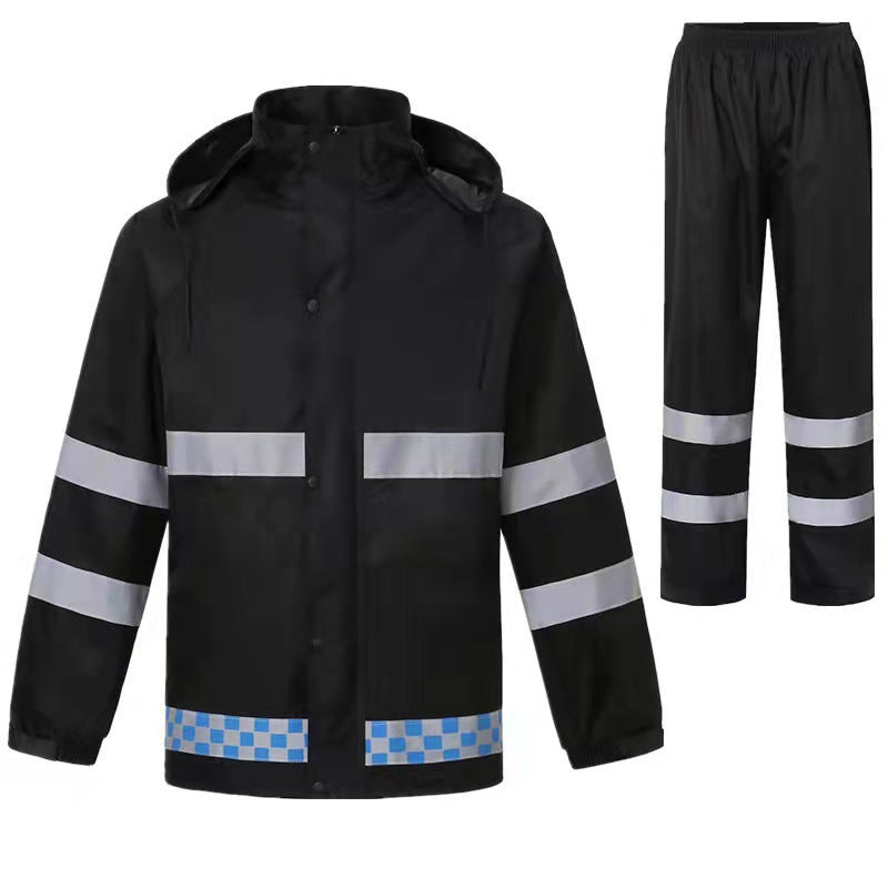 Reflective Waterproof Raincoat and Pants Set